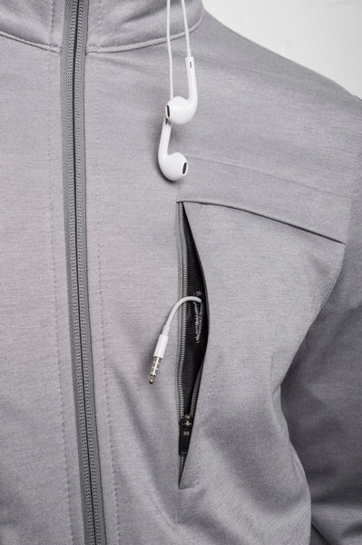 Aaron Cotton Jacket - Grey