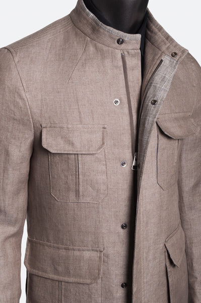 Sandy Jacket Linen - Beige