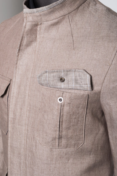 Sandy Jacket Linen - Beige