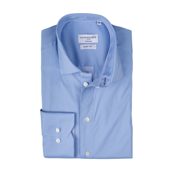 Parker Performance Stretch Shirt - Light Blue