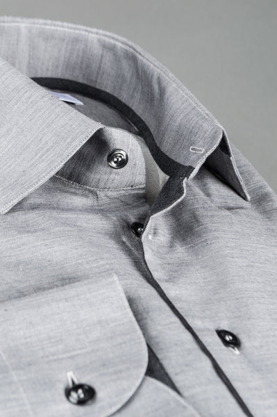 Gary Cotton Shirt - Light Grey