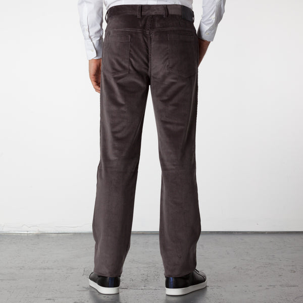 Parker 5 Pocket Corduroy Pants - Charcoal