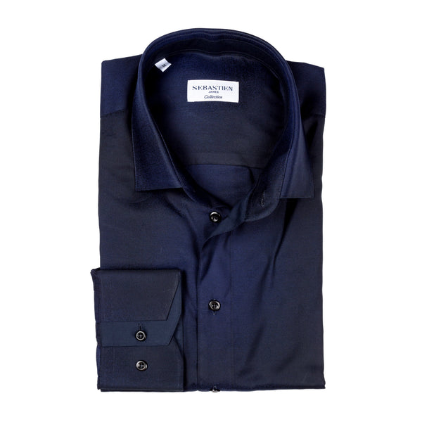 James Cotton Shirt - Navy Fade