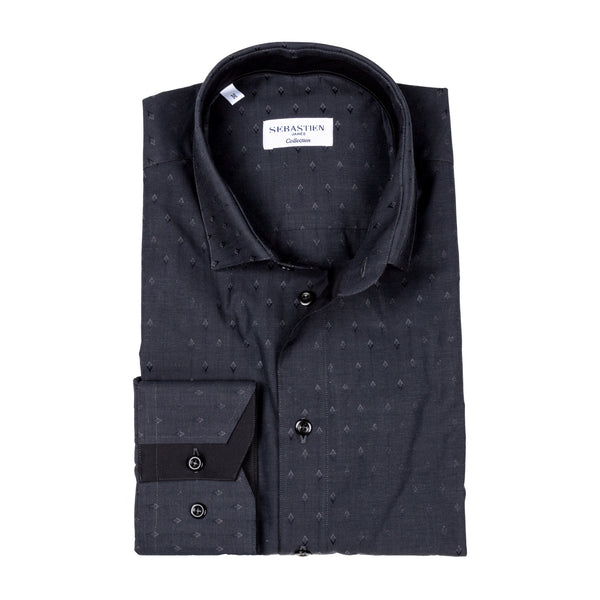 James Cotton Shirt - Grey Rhombus