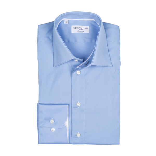 Gary Performance Stretch Shirt - Light Blue