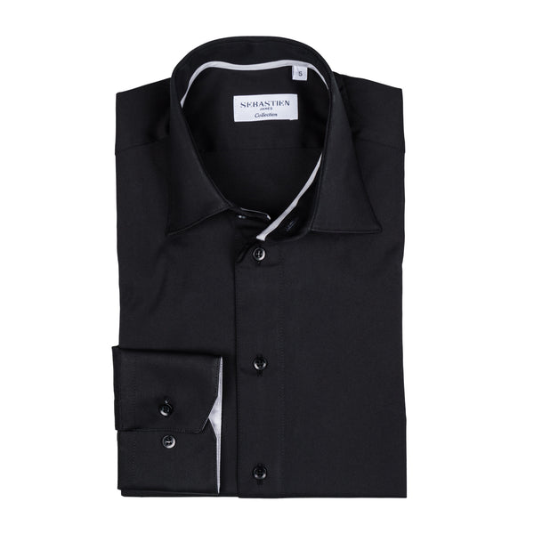 Gary Performance Stretch Shirt - Black