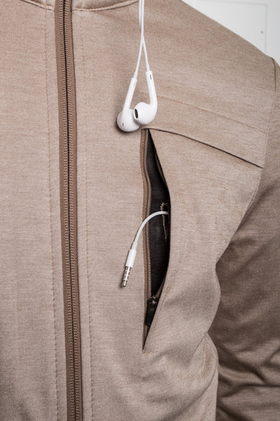 Aaron Cotton Jacket - Beige