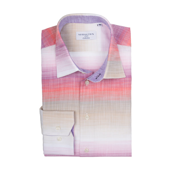 Steve Cotton Shirt - Pink Lavender