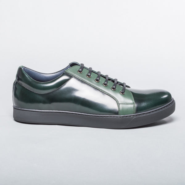 Patent Leather Sneaker - Emerald Green