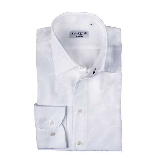 Gary Shirt Cotton - Off White Floral