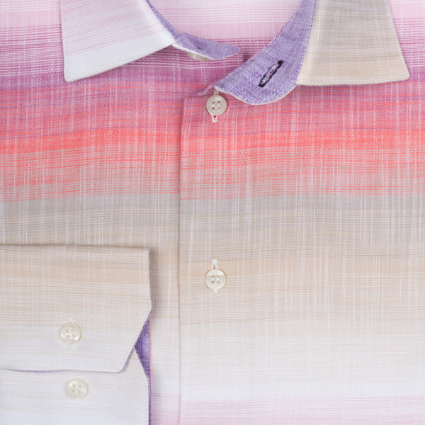 Steve Cotton Shirt - Pink Lavender