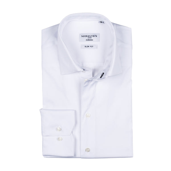 Parker Performance Stretch Shirt - Solid White