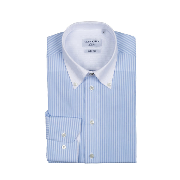 Smith Shirt Cotton - Light Blue